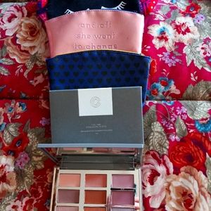 Eye Shadow Pallet & Four Make-Up Bags